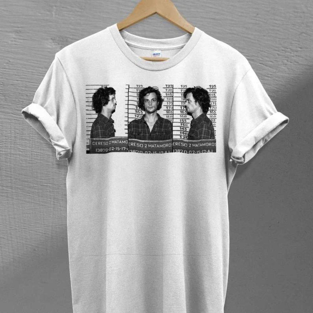 Spencer Reid Mugshot Criminal Minds Tv Unisex Graphics Tshirt
